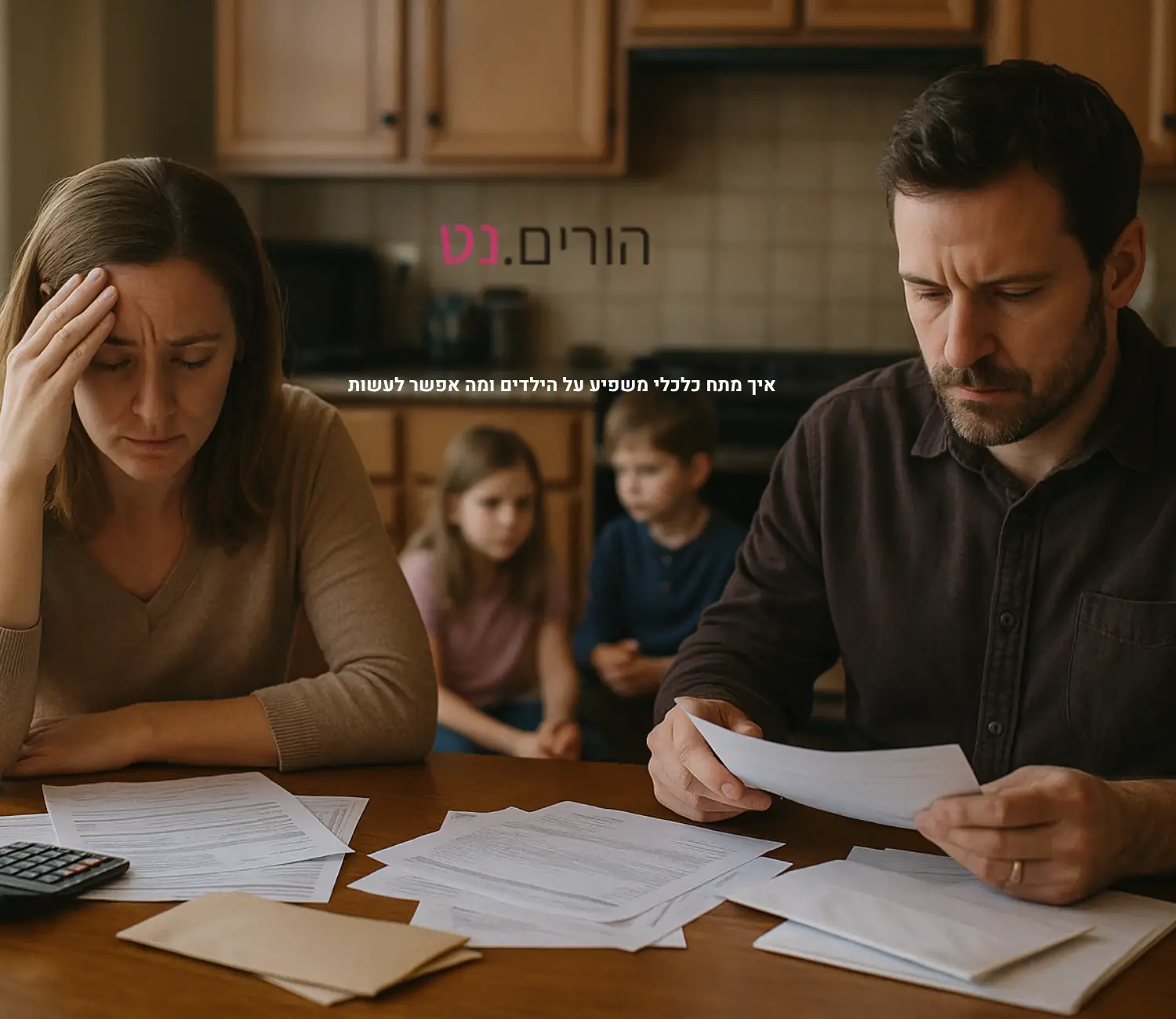 הורים מתוחים בגלל חובות ובעיות כלכליות והילדים מאחורה מרגישים את המצב וזה משפיע עליהם - איך מתח כלכלי משפיע על הילדים ומה אפשר לעשות